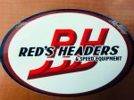 Red's Headers New Logo Sticker
